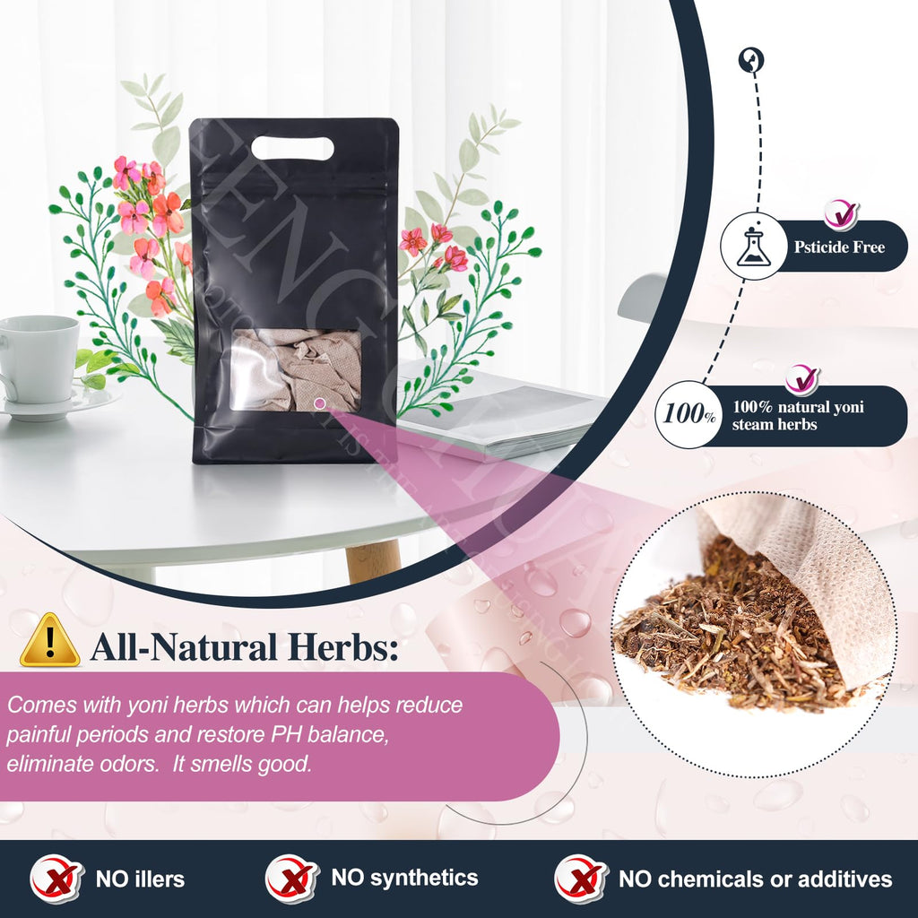 Postpartum Steaming Seat Kit with Herbal Bags and Cushion