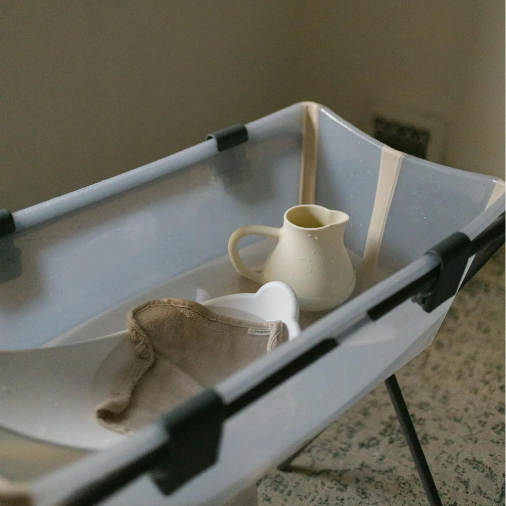 Foldable Baby Bath with Stand and Newborn Support
