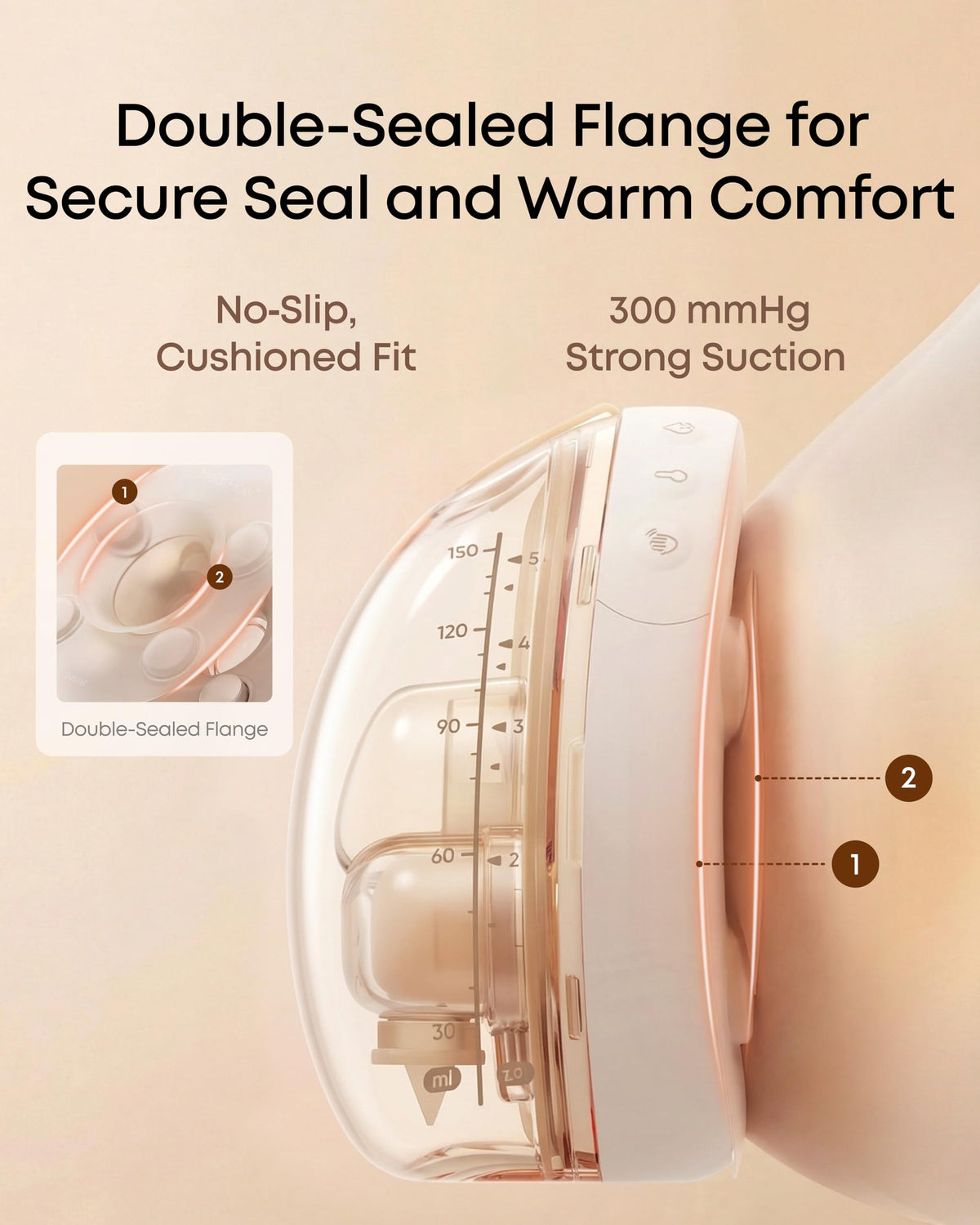 Heated Massage Wearable Breast Pump and Baby Bottle Washer Bundle