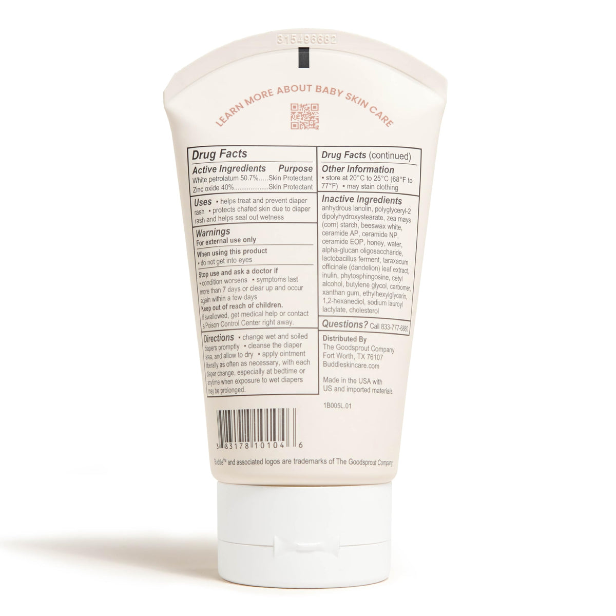 Diaper Rash Ointment with Baby Spatula 4 oz