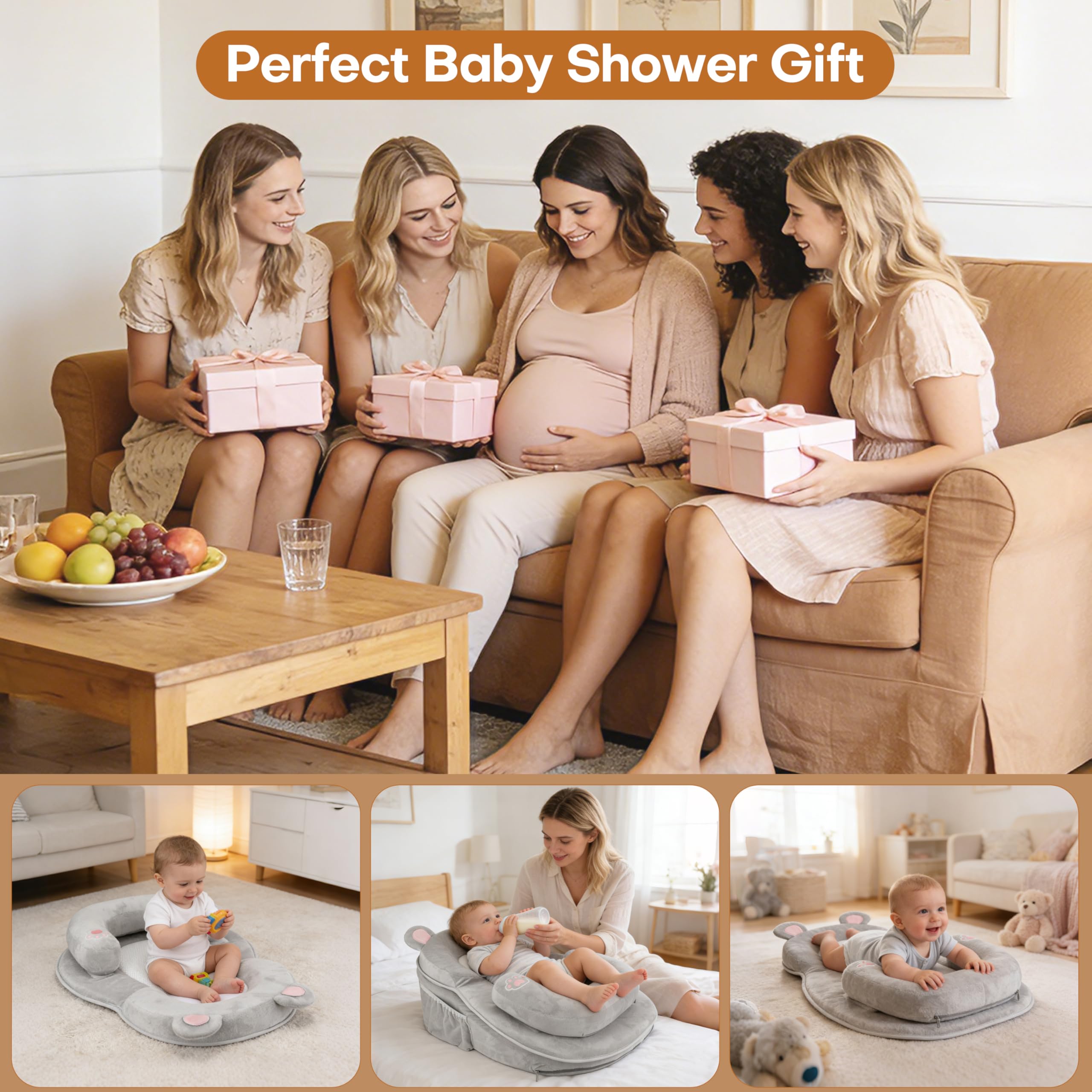 Anti Reflux Baby Feeding Pillow for Infant Support