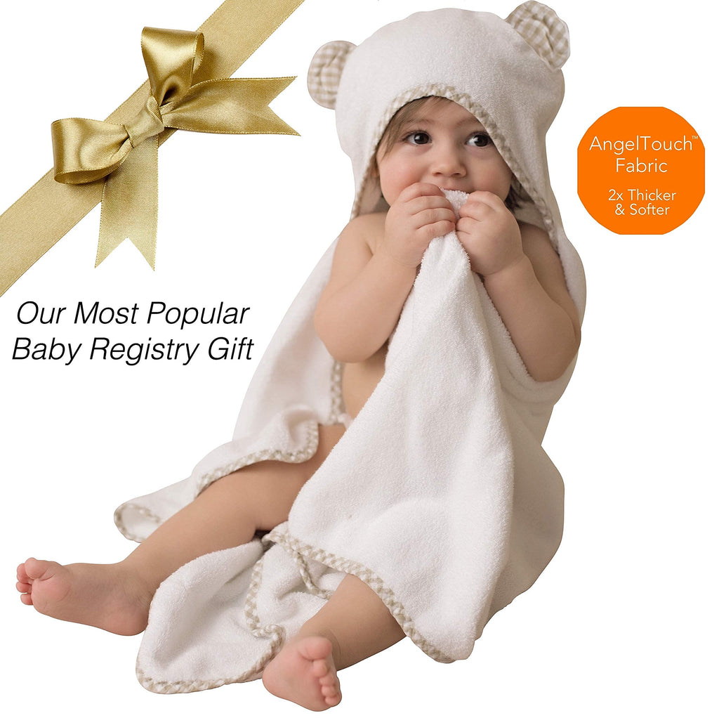 Organic Hooded Baby Towel and Washcloth Set