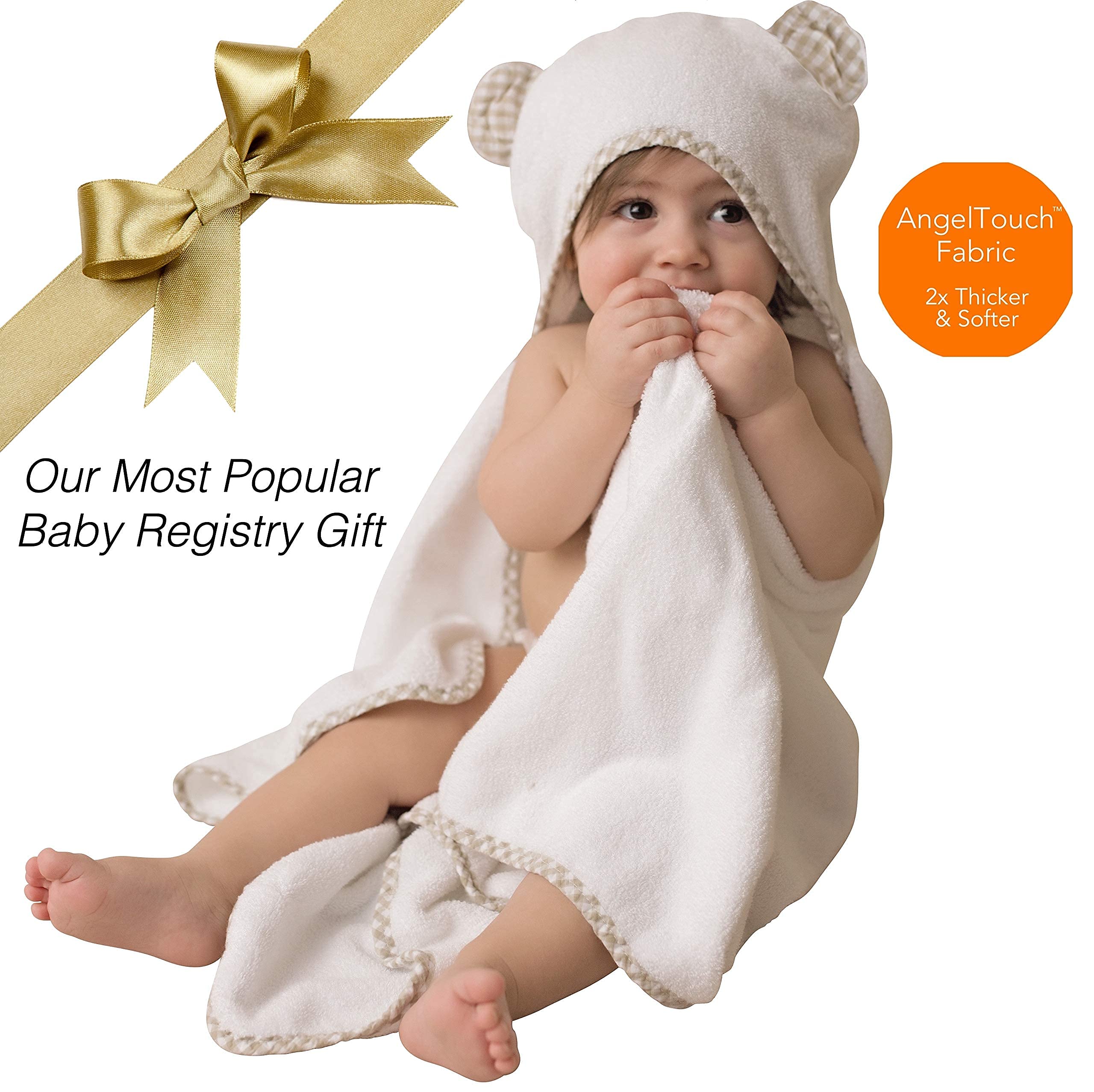 Organic Hooded Baby Towel and Washcloth Set