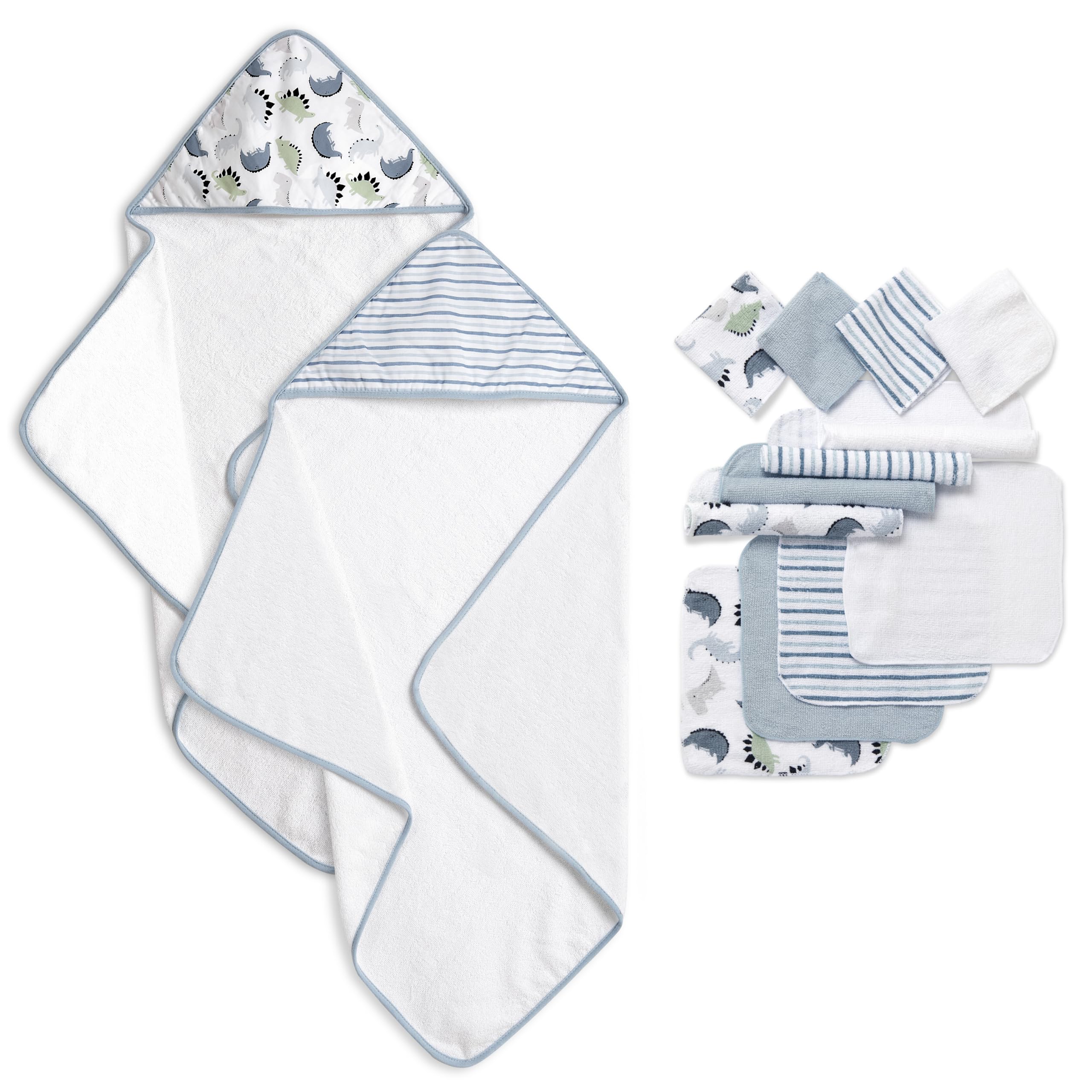Baby Hooded Towel and Washcloth Set 14 Piece