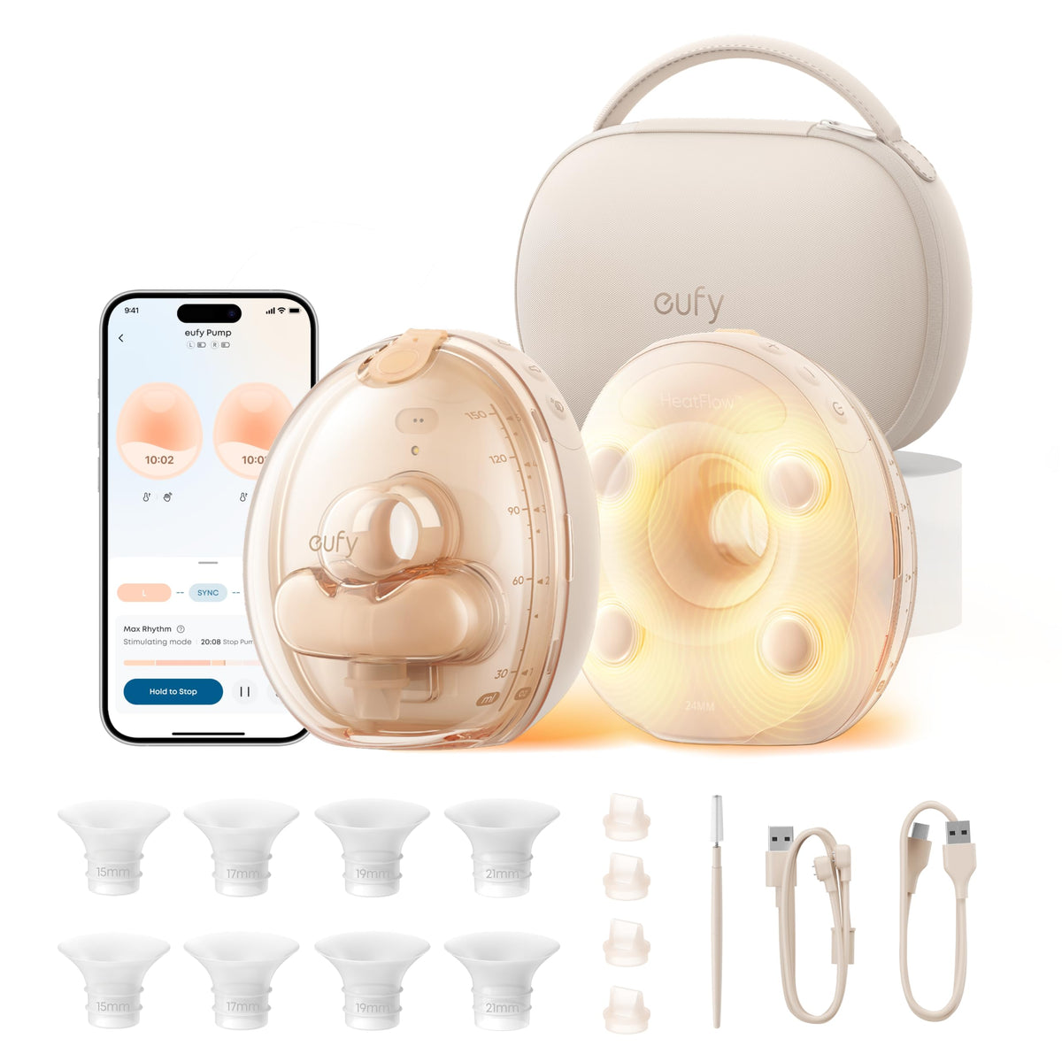 Heated Wearable Breast Pump