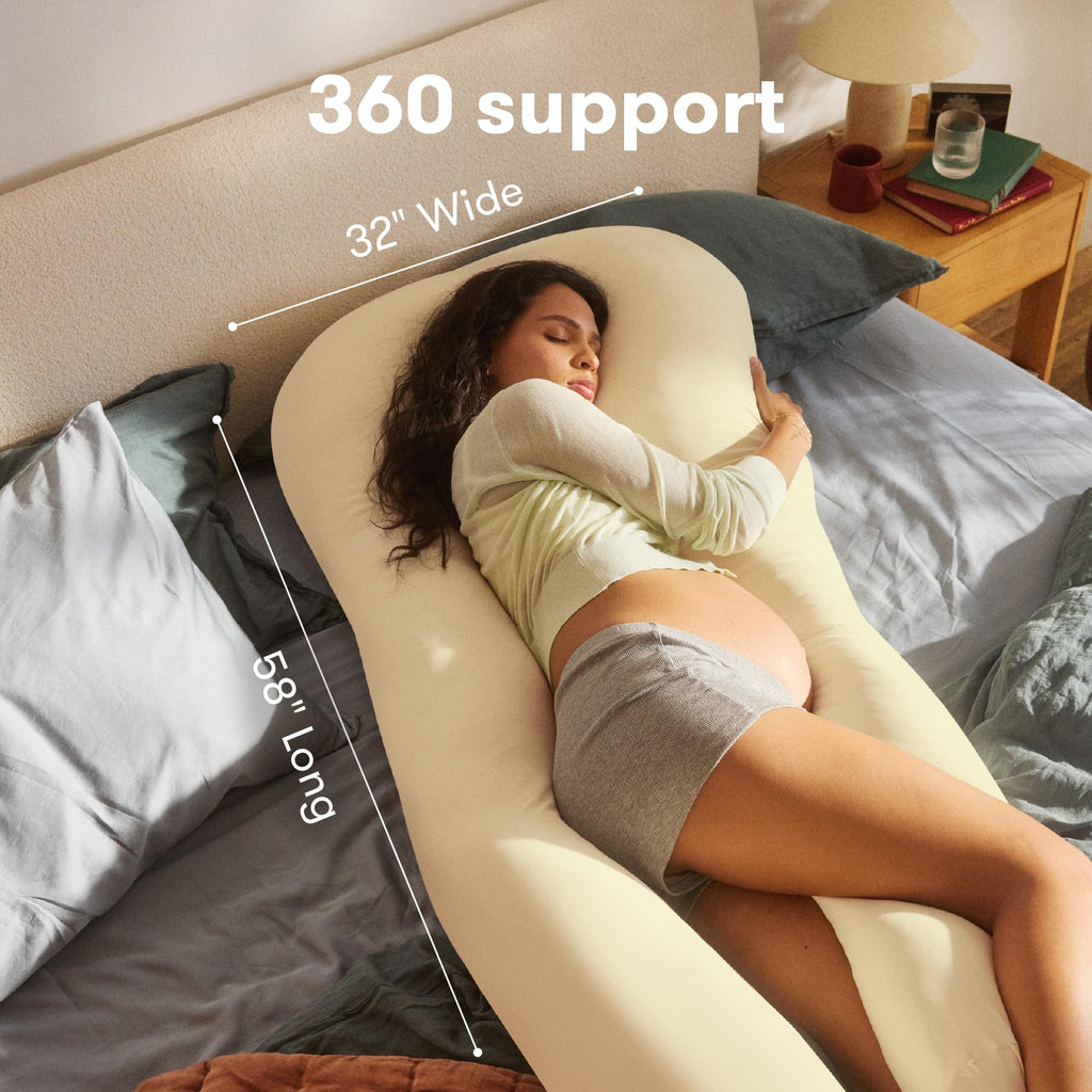 Cooling Full Body Pregnancy Pillow with Head to Toe Support