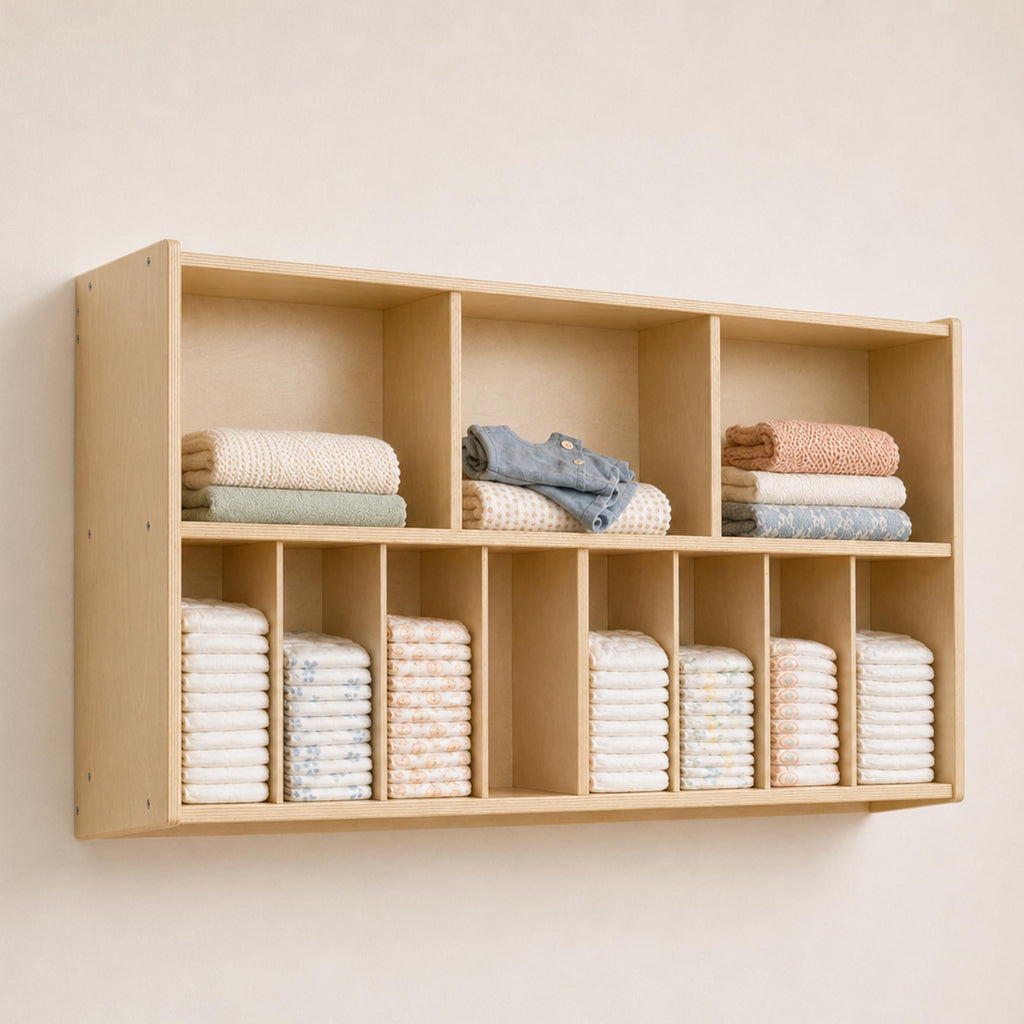 Wall Mounted Baby Diaper Storage Organizer