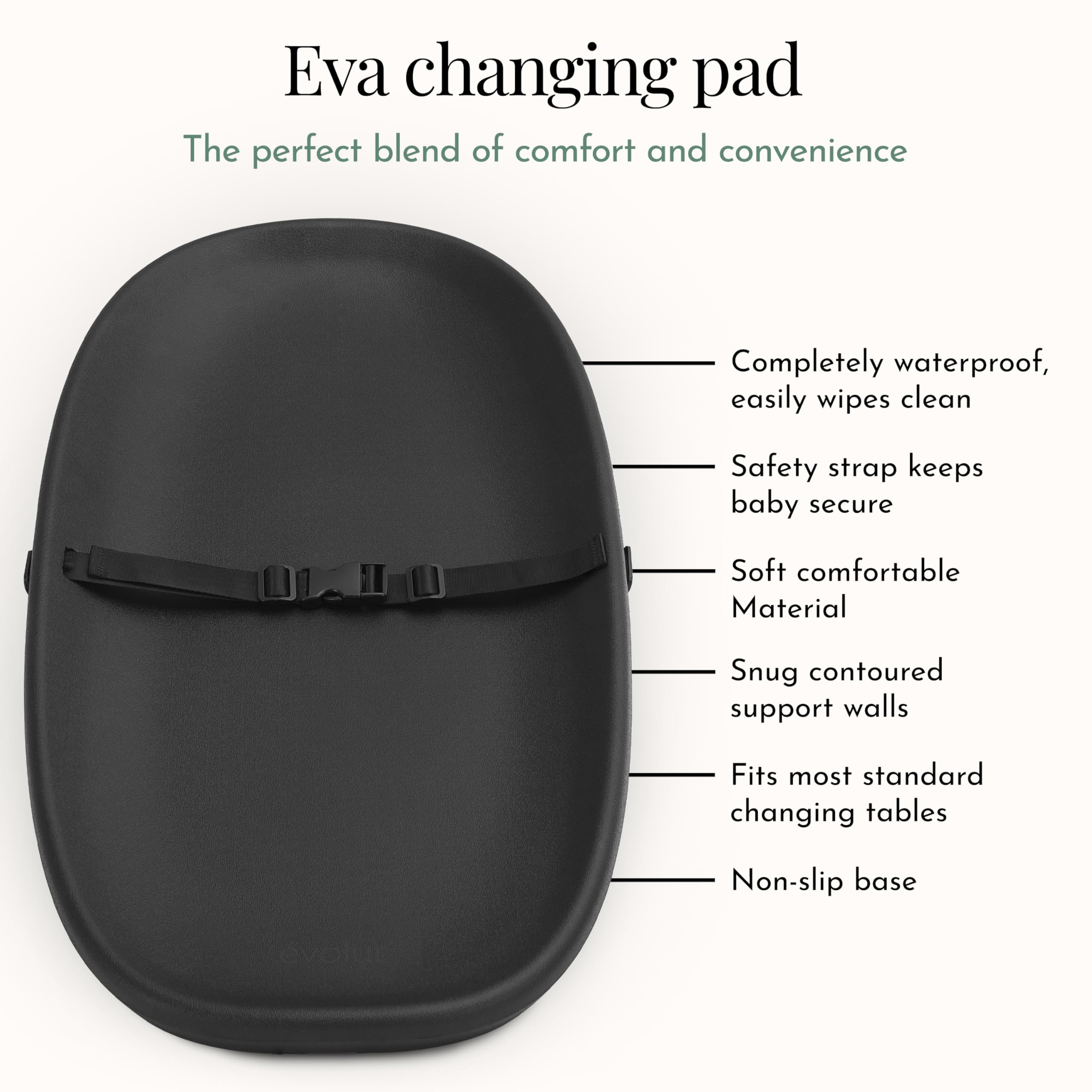 Waterproof Baby Changing Pad with Firm Padding