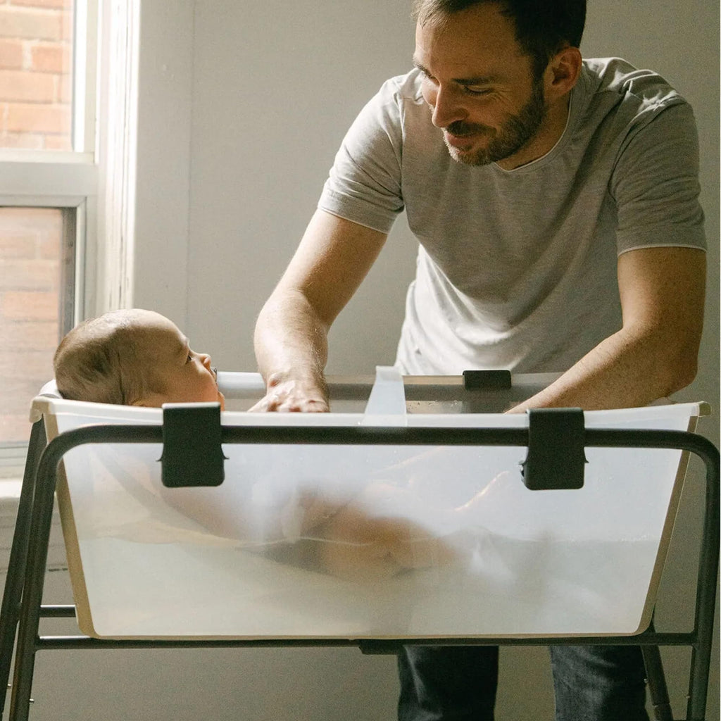 Foldable Baby Bath with Stand and Newborn Support