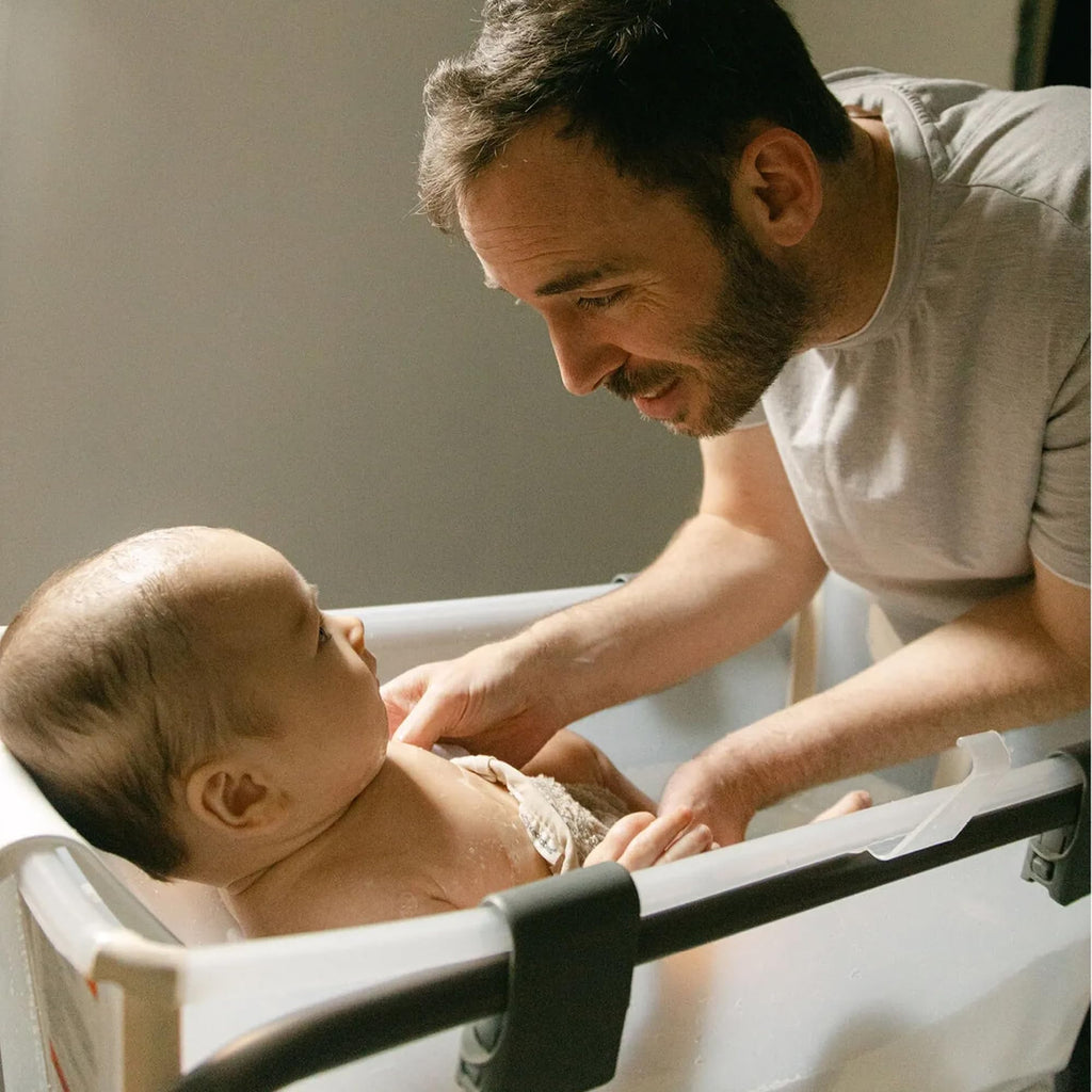 Foldable Baby Bath with Stand and Newborn Support