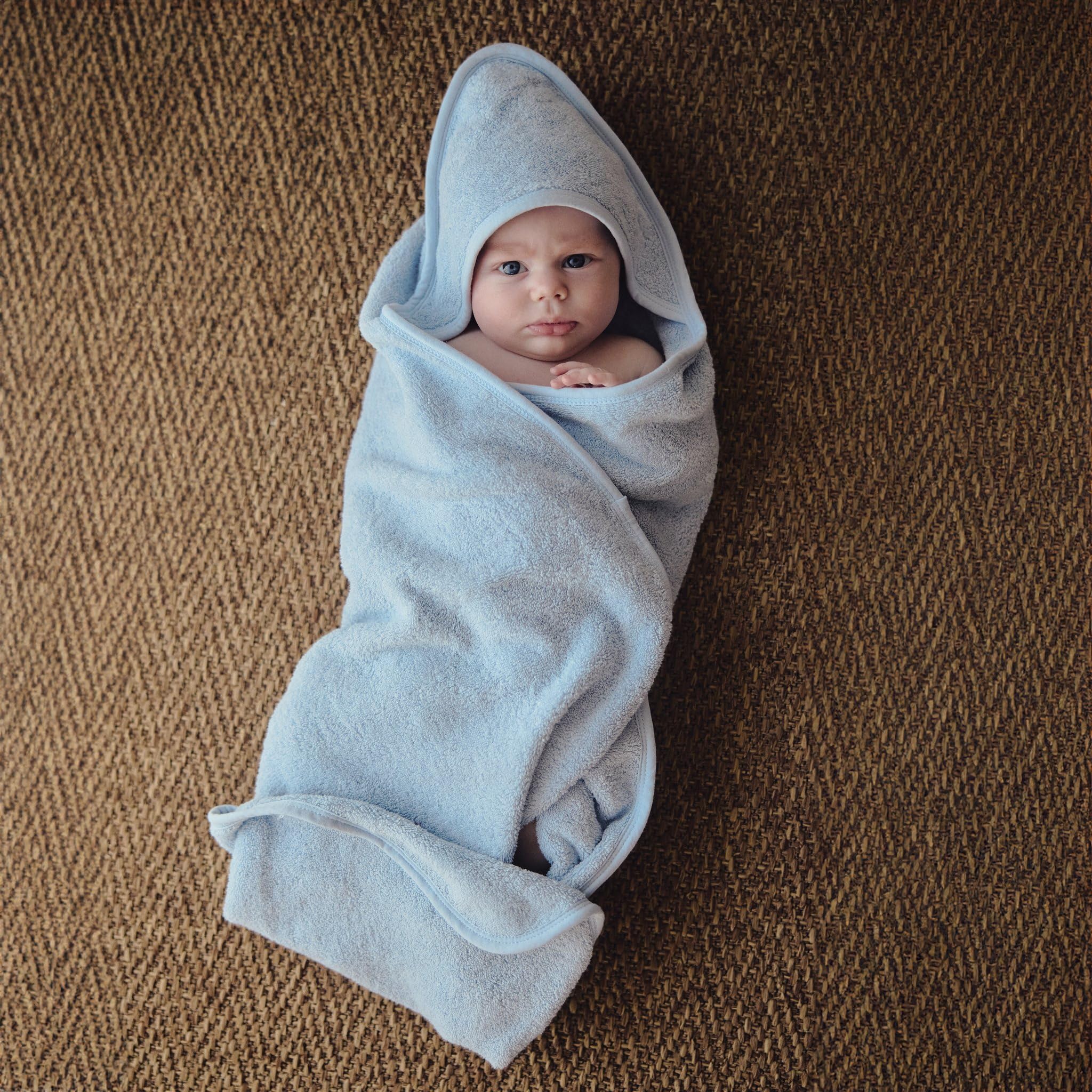 Organic Cotton Hooded Baby Bath Towel 32 x 32 Inch